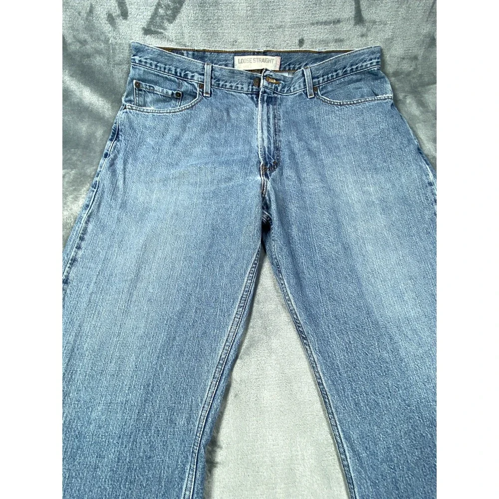 Vintage Levis Jeans Mens 38x32 (Fit 38x31)‎ Blue 569 Loose Wide Baggy Denim Y2K